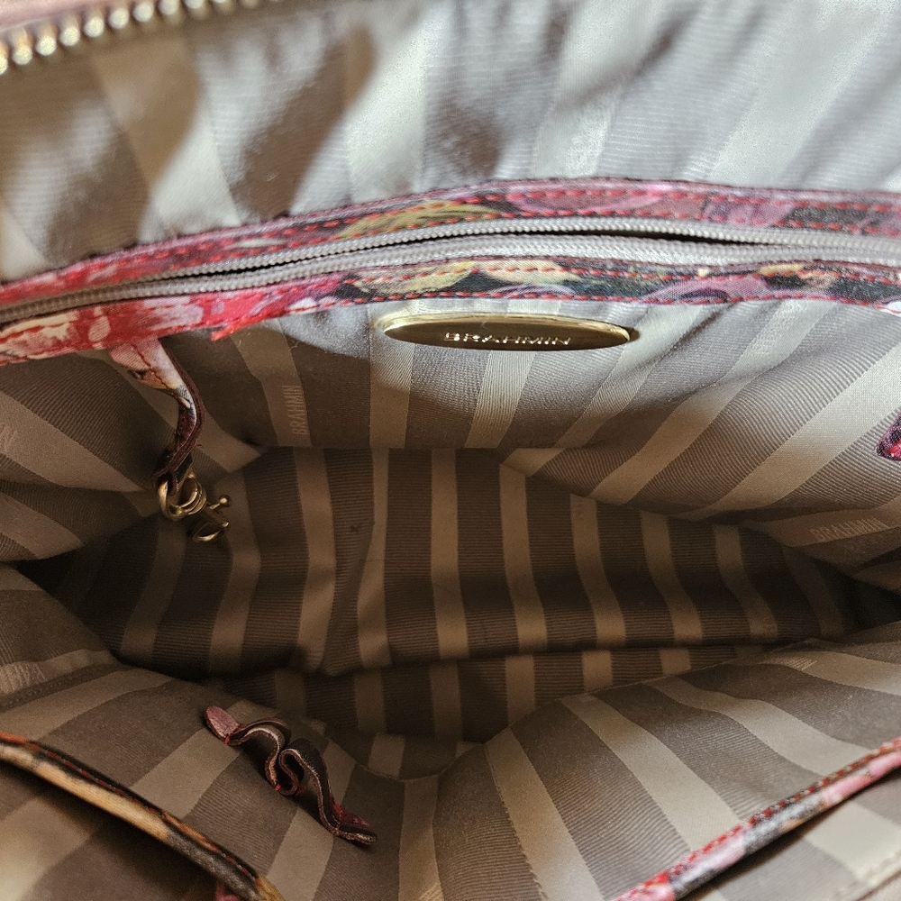 Brahmin Bag Louis Rose Floral Crossbody Bag - Picture 4 of 4